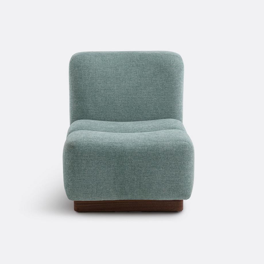 La Redoute Intérieurs Fauteuil bas tissu texturé Podo  