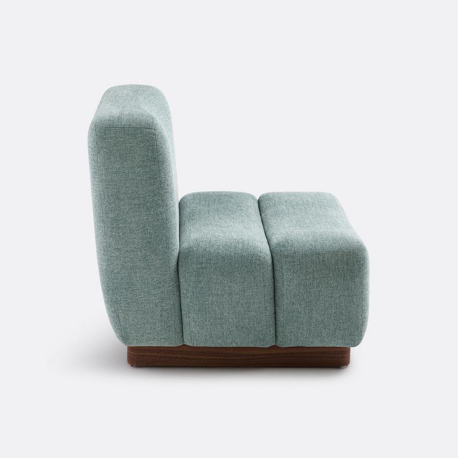 La Redoute Intérieurs Fauteuil bas tissu texturé Podo  