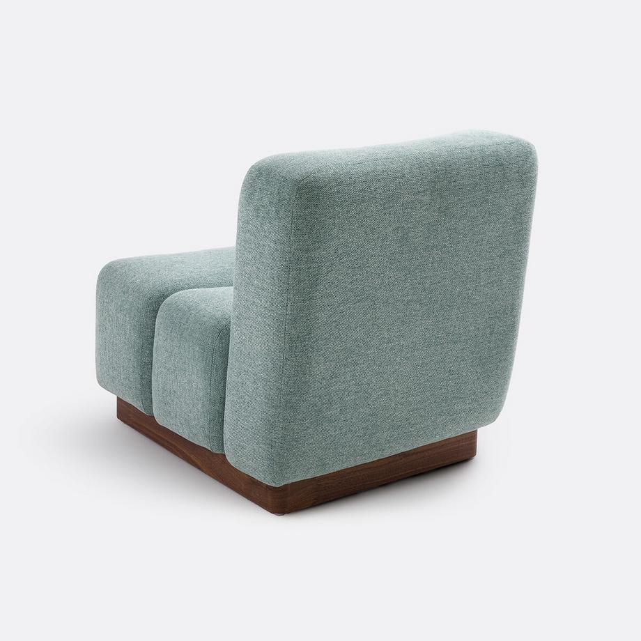 La Redoute Intérieurs Fauteuil bas tissu texturé Podo  