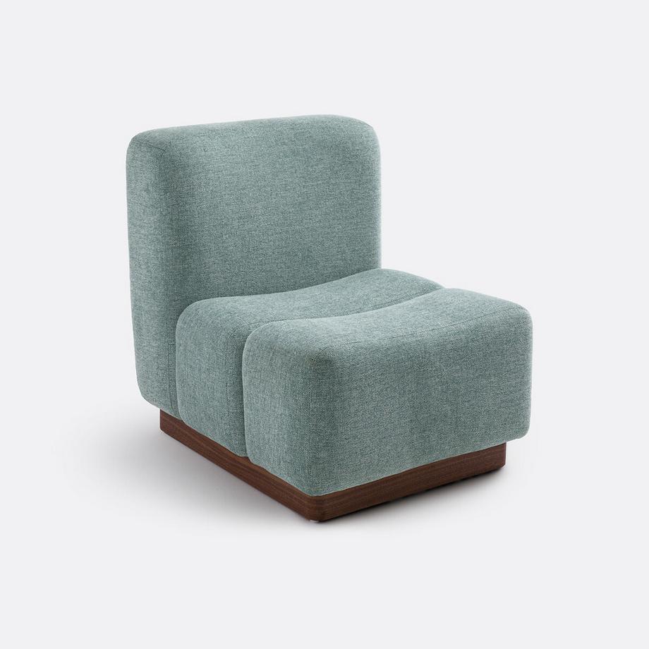 La Redoute Intérieurs Fauteuil bas tissu texturé Podo  