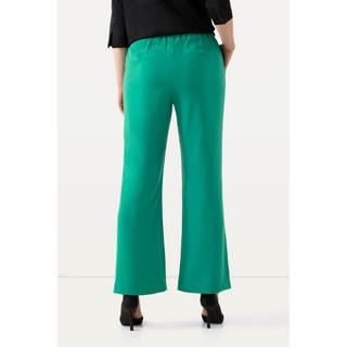 Ulla Popken  Pantalon de tailleur à jambe droite et large. Taille élastique 