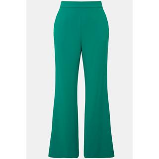 Ulla Popken Pantalon de tailleur jambe droite large taille élastique  