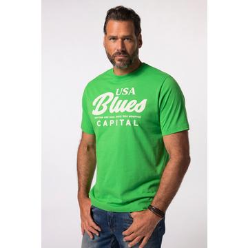 T-shirt JP1880 con mezze maniche e stampa verde mela