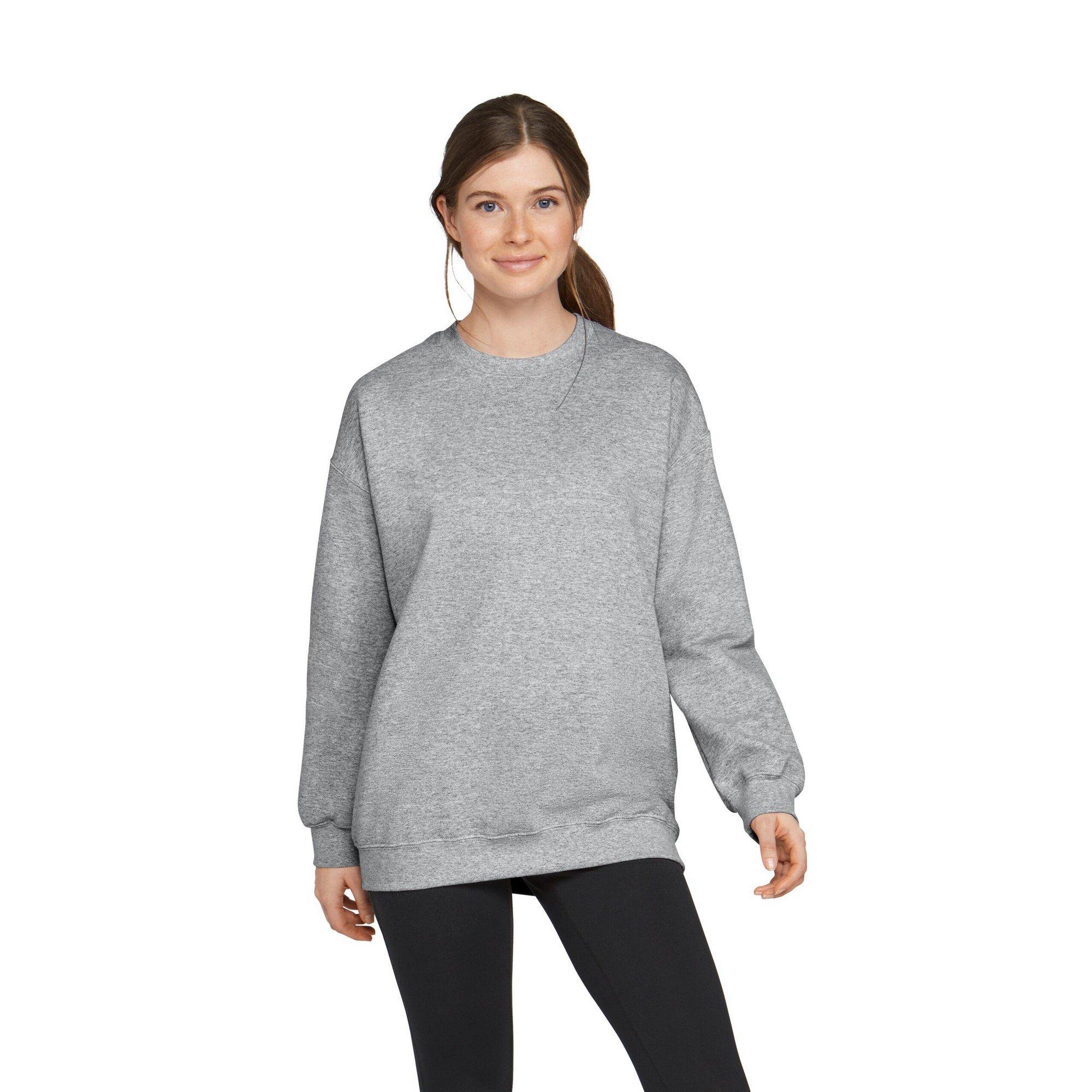 Image of Softstyle Fleeceoberteil Rundhalsausschnitt Damen Grau S