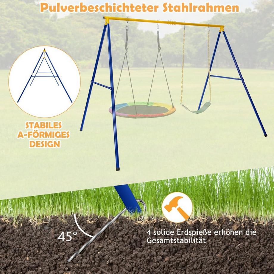 Northix A-förmige Schaukel mit Haken  