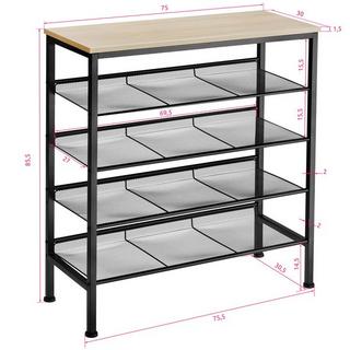 Tectake Schuhregal Bournemouth 75,5x30,5x85,5cm  