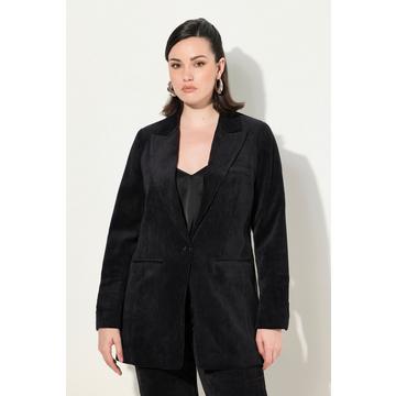 Blazer in velluto a coste con revers e doppio spacco sul retro