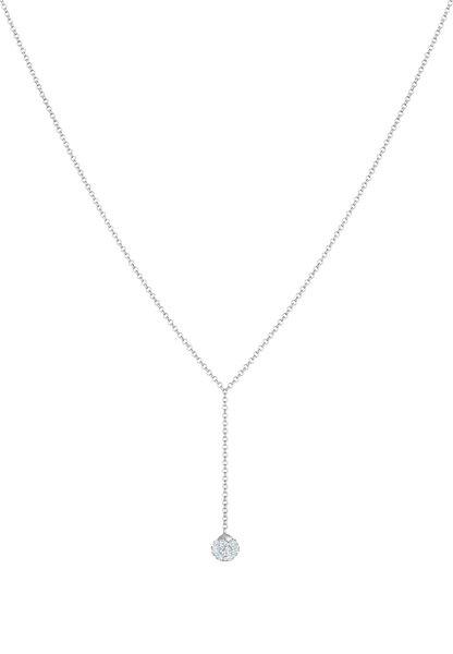 Elli  Halskette Y-Kette Kugel Kristalle 