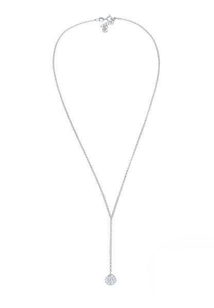 Elli  Halskette Y-Kette Kugel Kristalle 