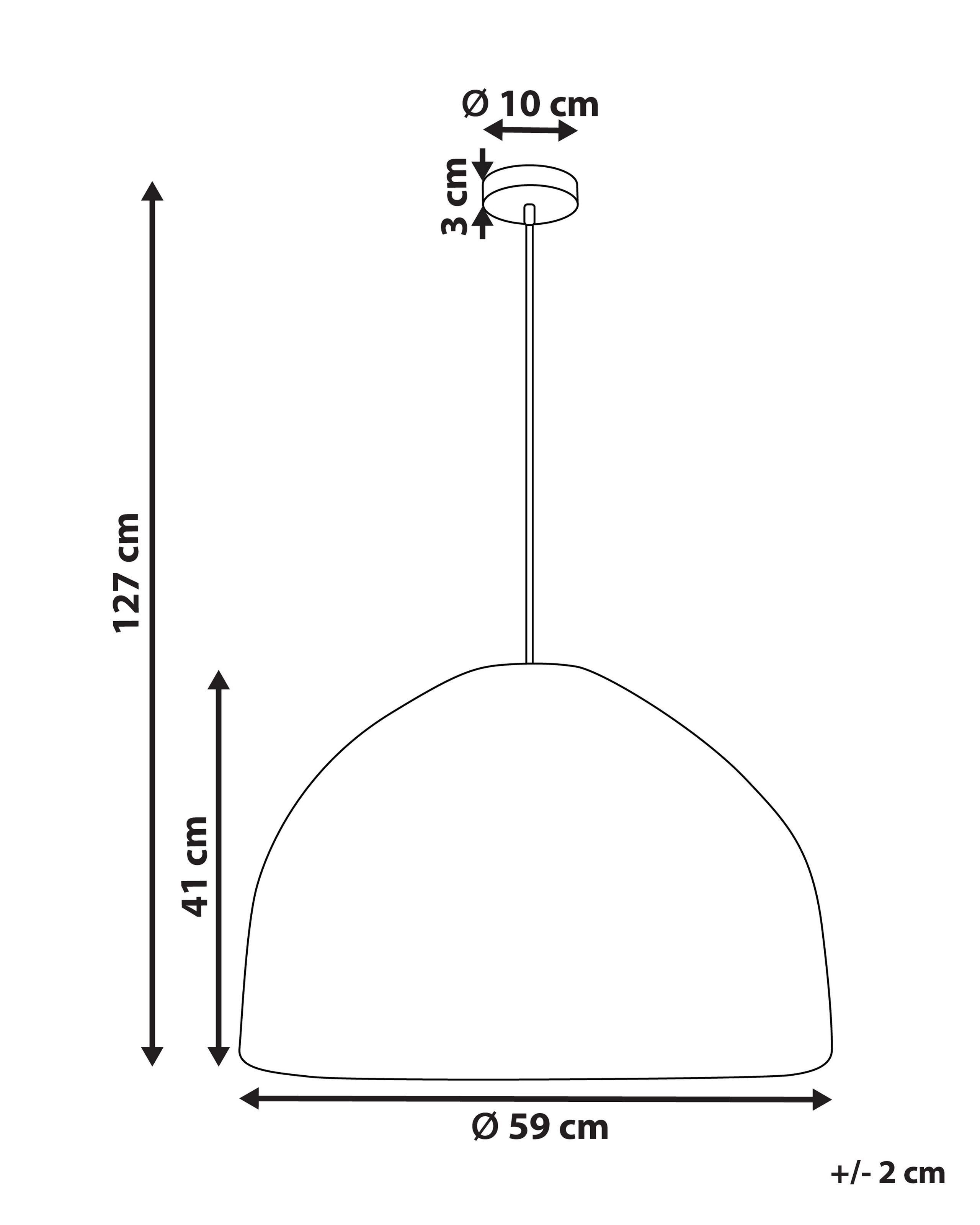 Beliani Lampe suspension en Herbier marin Boho PEPAKAN  