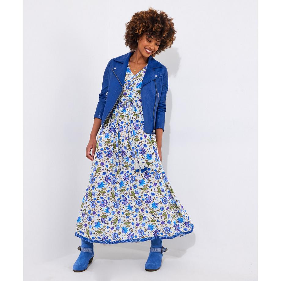 Robe Maxi Fleurs et Sequins