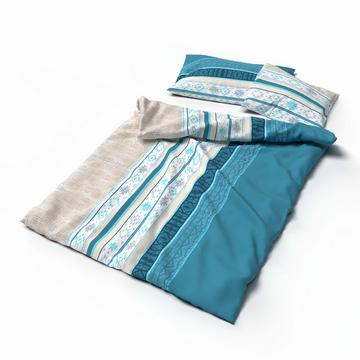 Lotus housse de couette bambou Kenai turquoise