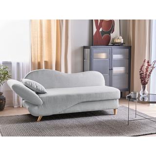 Beliani Chaise longue côté gauche en Lin Rétro MERI  