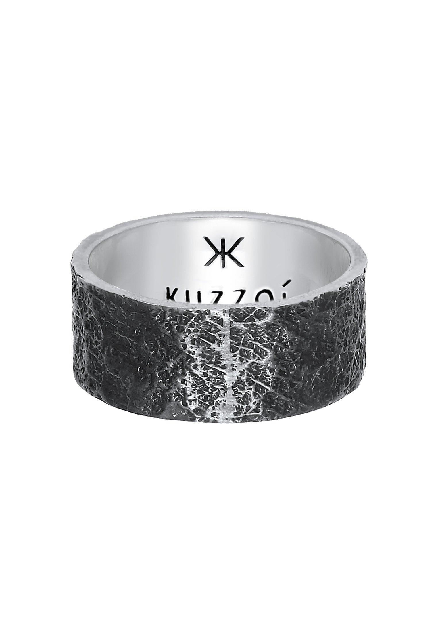 Kuzzoi  Ring  Bandring Organic Struktur 925 Silber 