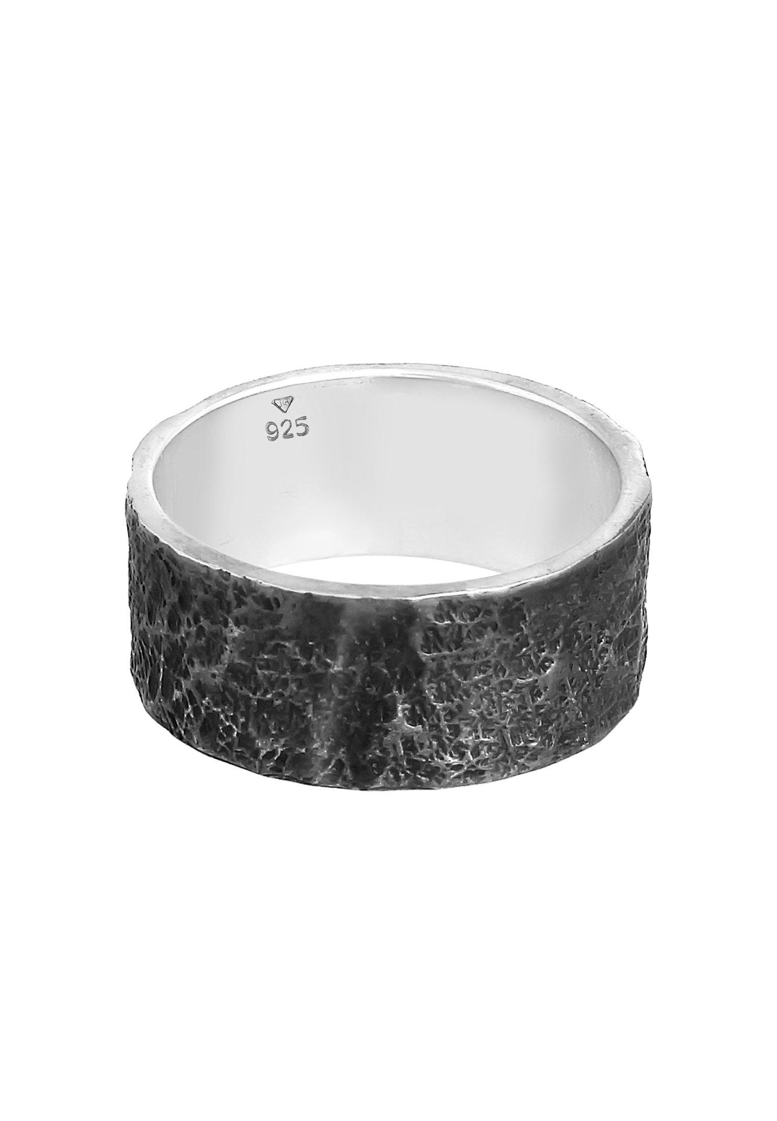 Kuzzoi  Ring  Bandring Organic Struktur 925 Silber 