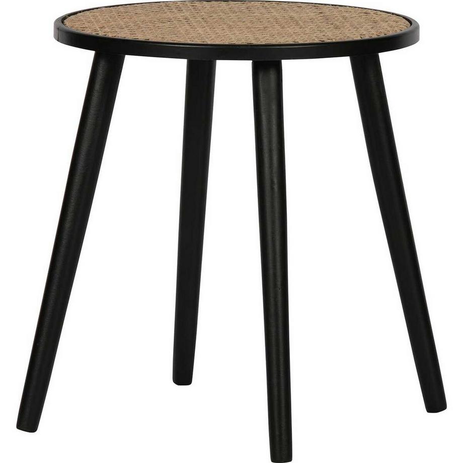 mutoni Table d&#039;appoint Ditmer bois rotin  