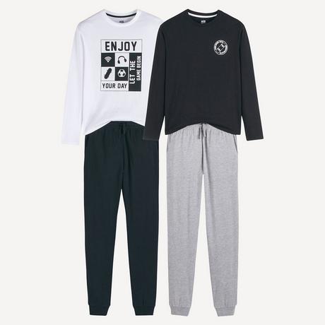 La Redoute Collections  2er-Pack Schlafanzüge mit Gaming-Prints 