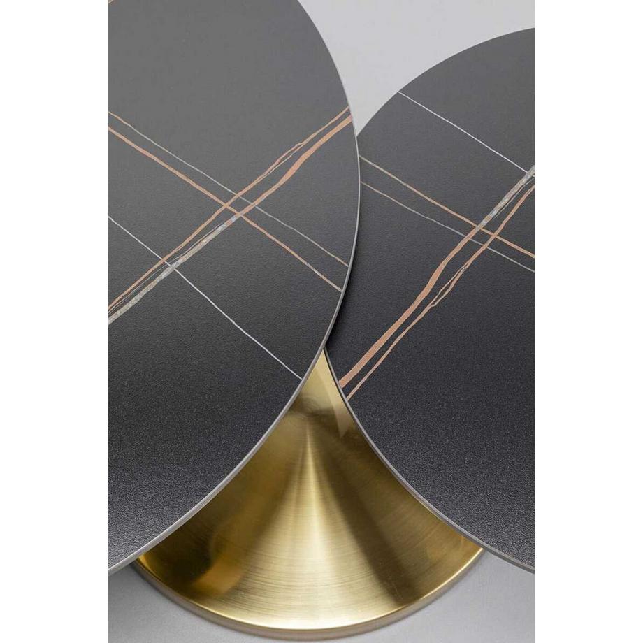 KARE Design Couchtisch Beverly gold 133x80  