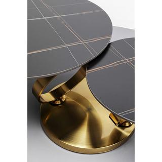 KARE Design Tavolino Beverly oro 133x80  