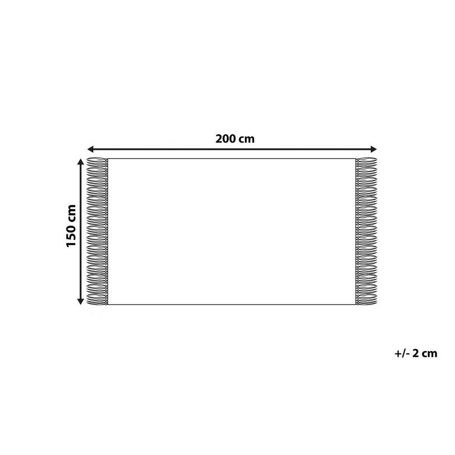 Beliani Moderne Polyester Kuscheldecke  