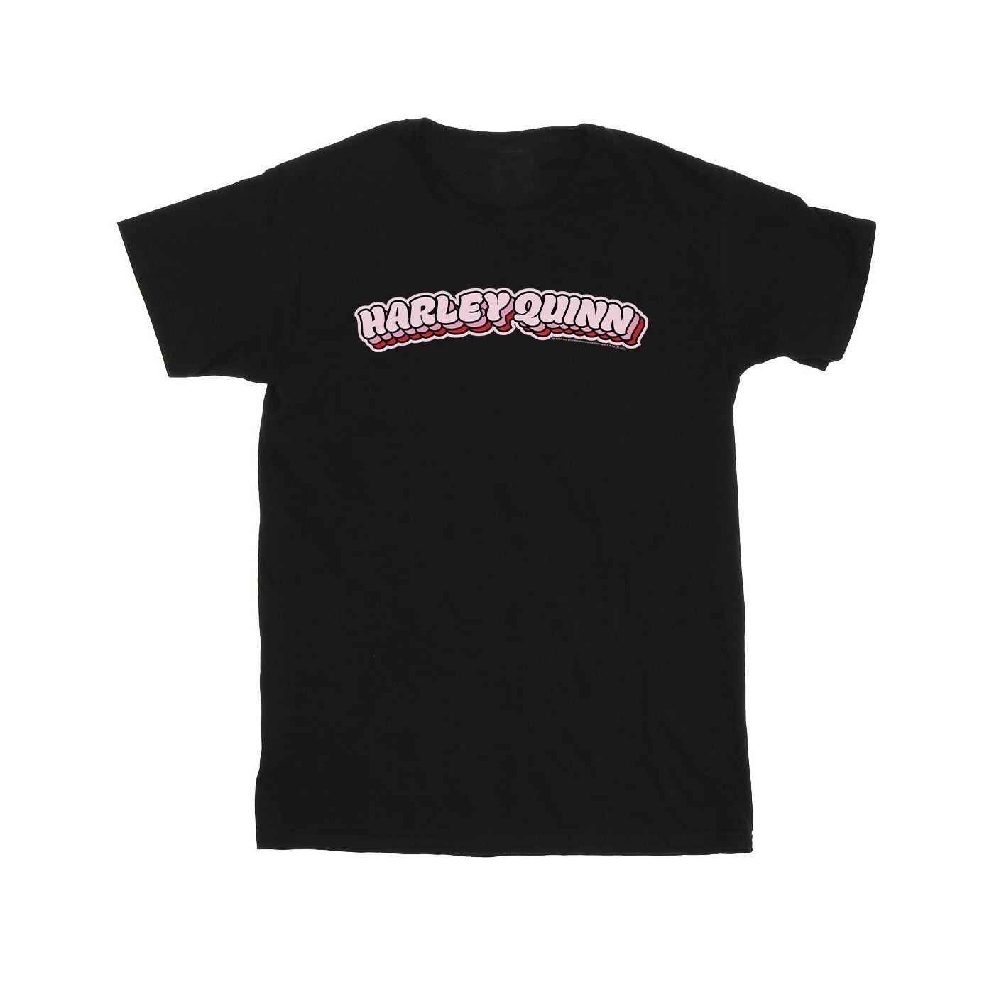 Image of Batman Harley Quinn Logo Tshirt Herren Schwarz 4XL