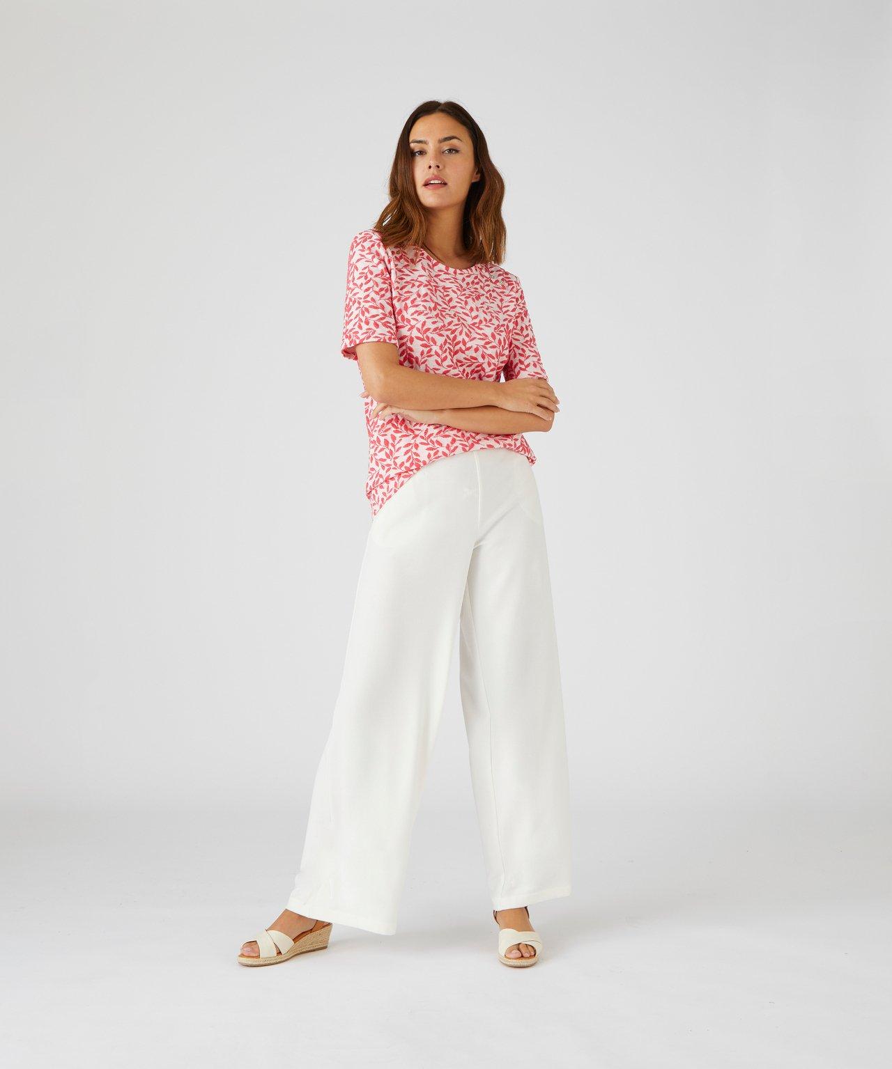 Image of Jacquard-shirt. Damen Rosa 34/36