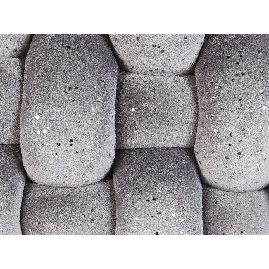 Beliani Dekokissen aus Samtstoff Skandinavisch SIRALI  