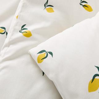 La Redoute Intérieurs Bettwäsche-Set Citron mit 50% Recycling-Baumwolle  