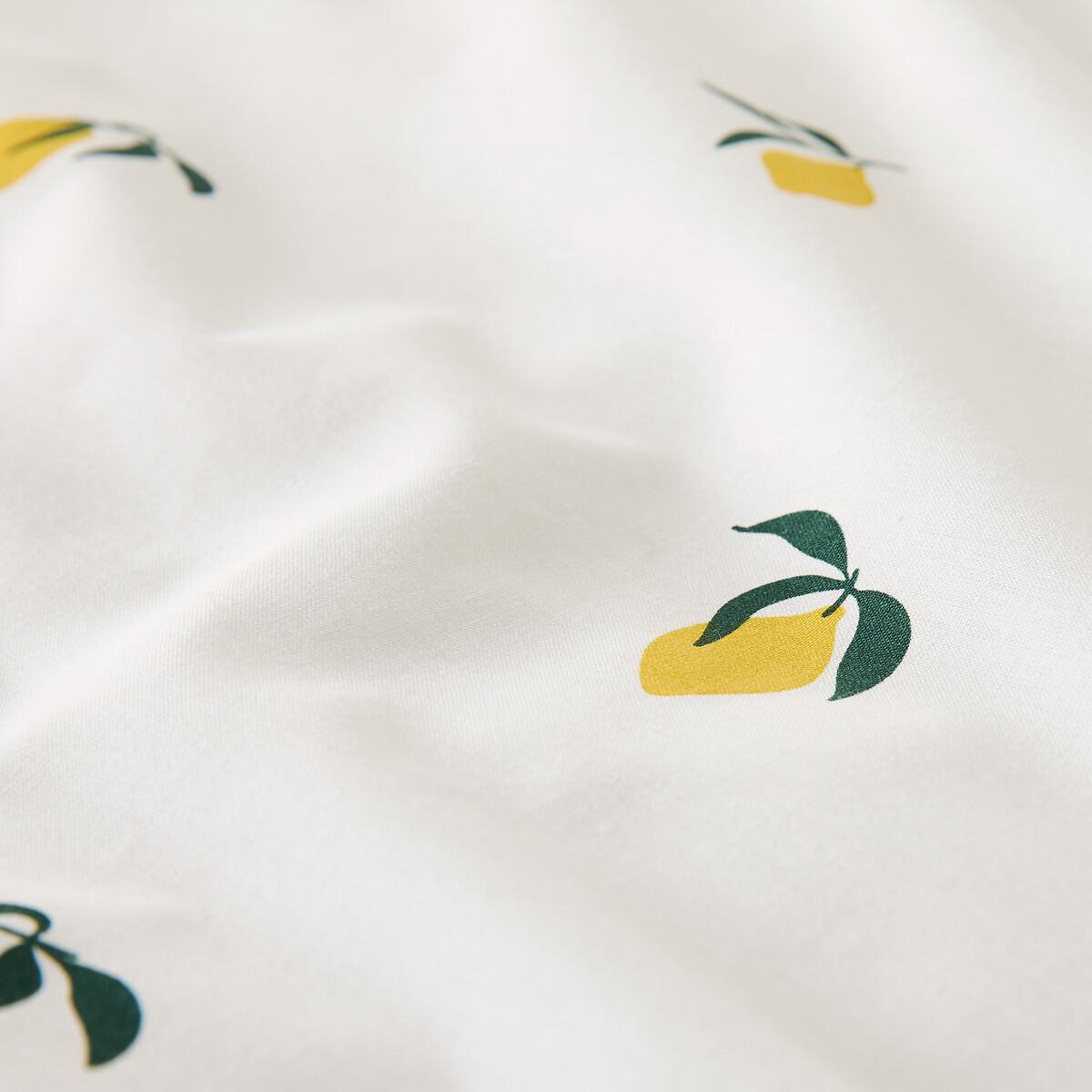 La Redoute Intérieurs Bettwäsche-Set Citron mit 50% Recycling-Baumwolle  