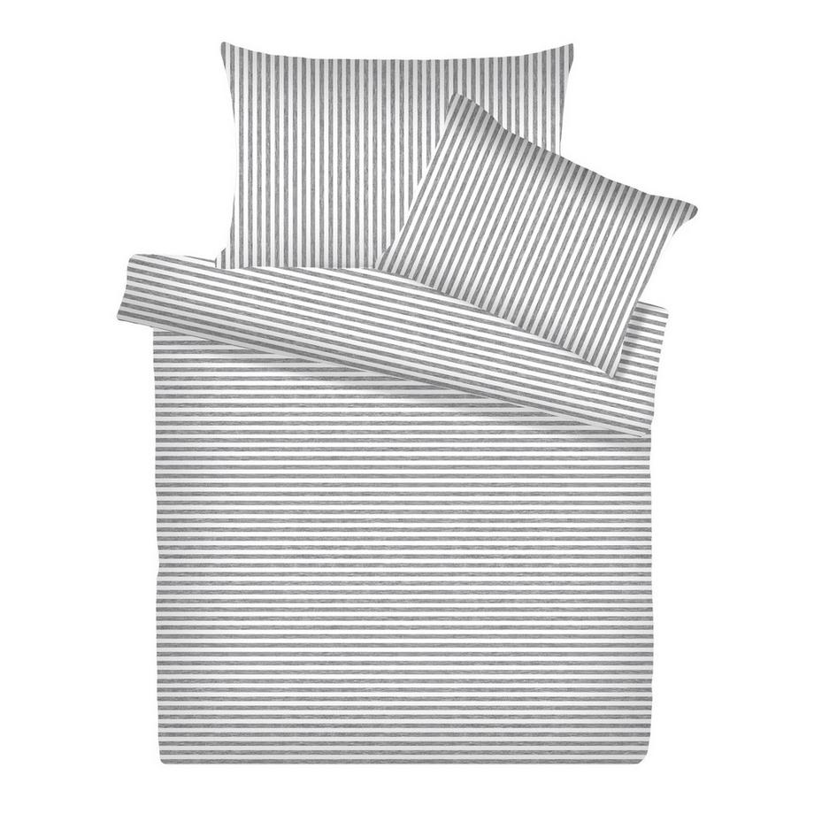 Melange Jersey Streifen Set de linge de lit