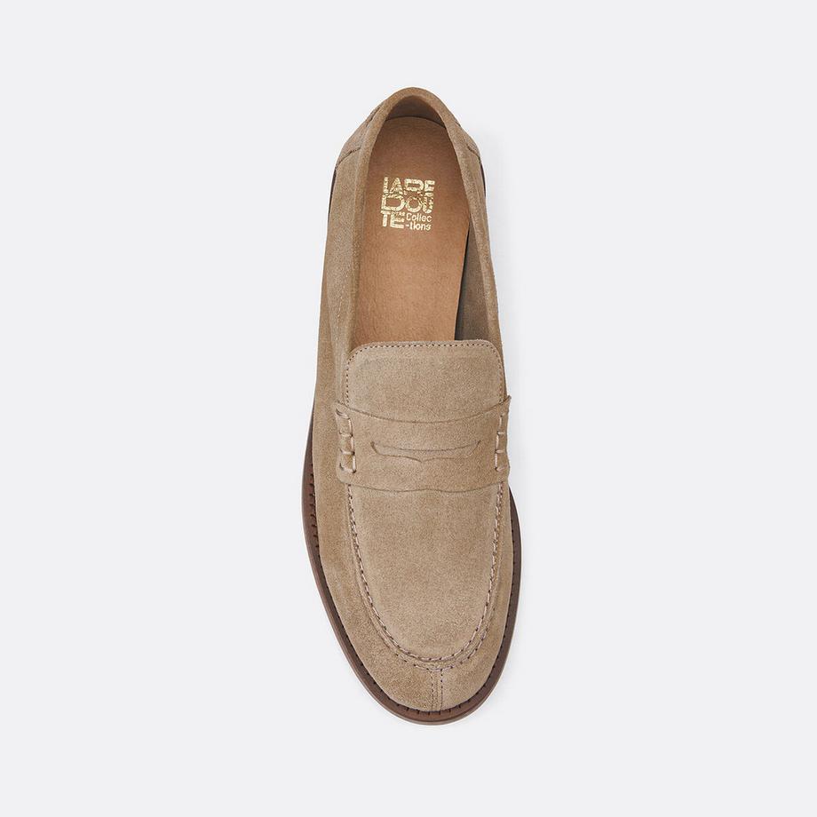 La Redoute Collections Mocassini in pelle scamosciata Signature Signature Mokassins aus Veloursleder 
