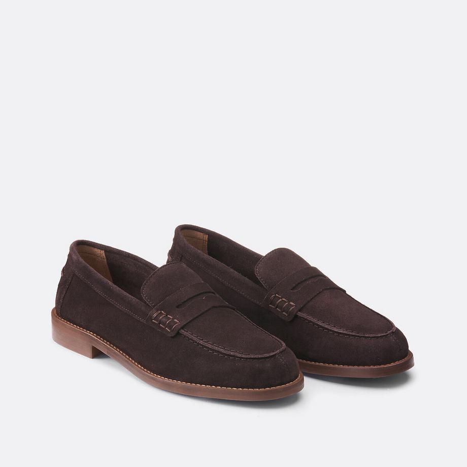 La Redoute Collections Mocassini in pelle scamosciata Signature Signature Mokassins aus Veloursleder 
