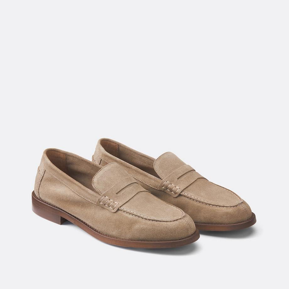 Signature Mokassins aus Veloursleder