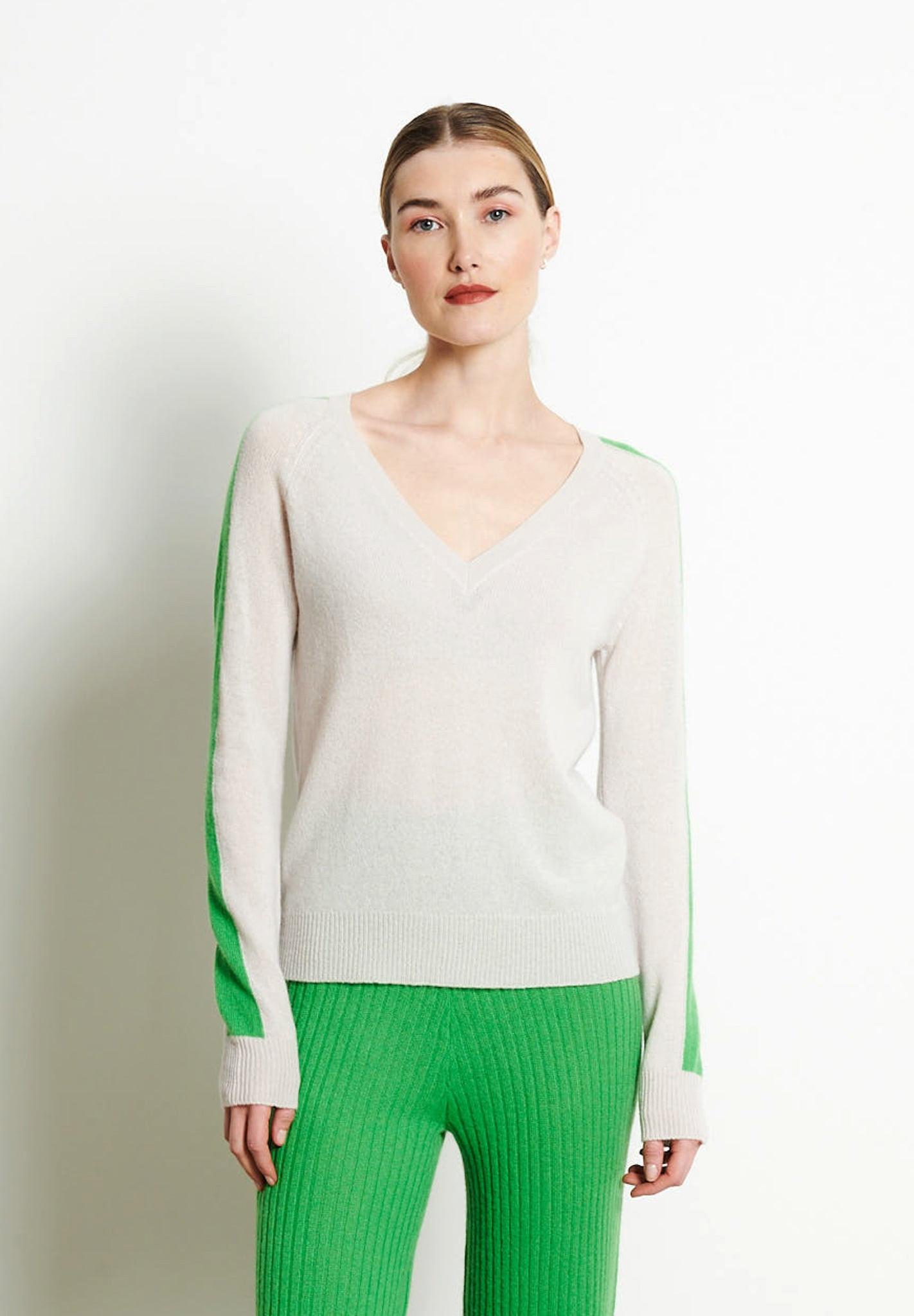 Studio Cashmere8  RIA 1 Pullover mit V-Ausschnitt - 100% Kaschmir 