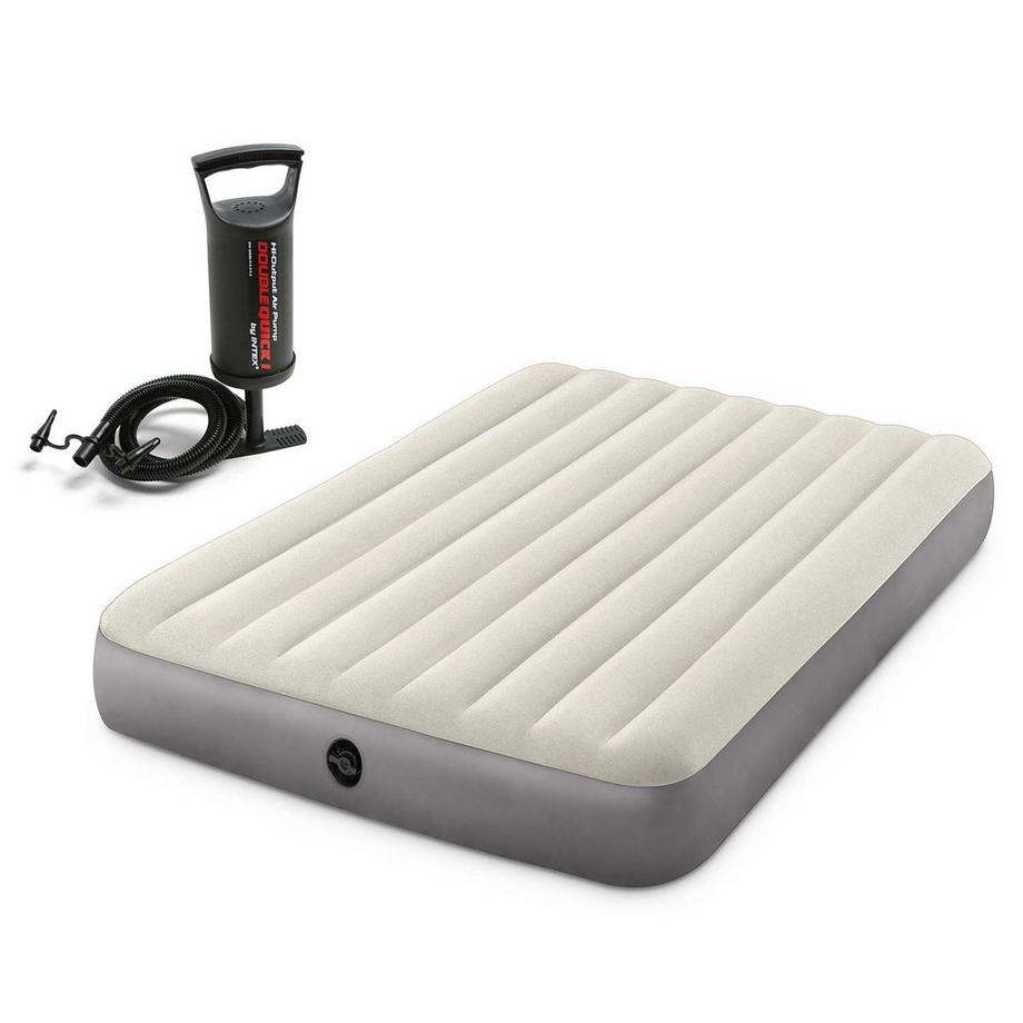 B2X Materasso Gonfiabile 203x152x25 cm con Pompa a Pistone  