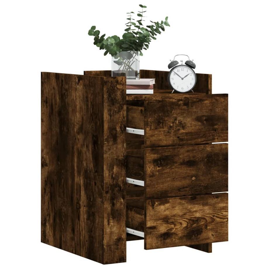 VidaXL Table de chevet bois d'ingénierie  