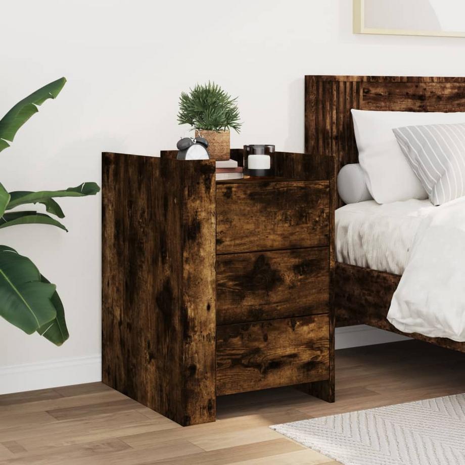 VidaXL Table de chevet bois d'ingénierie  