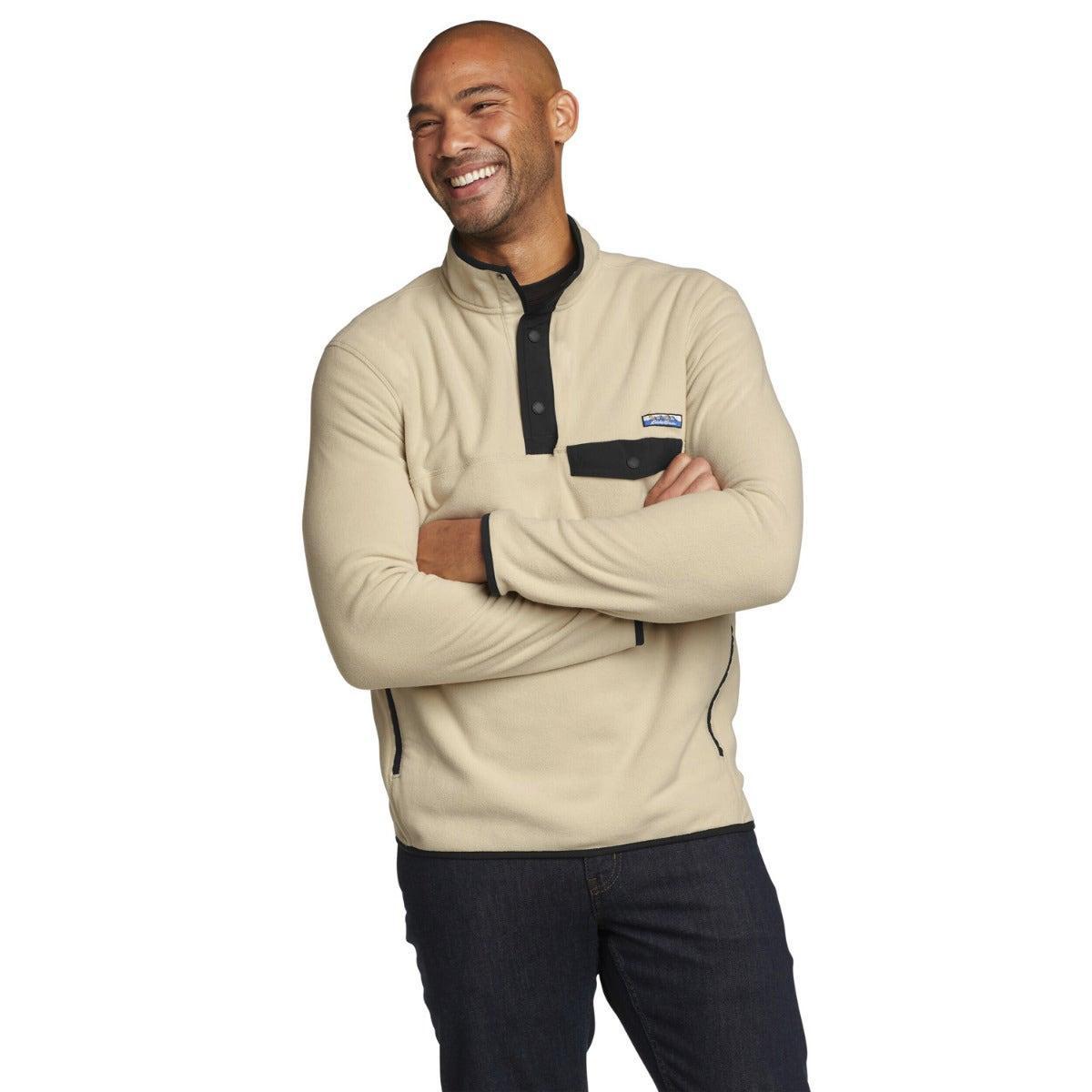 Image of Chutes Snap Mock Fleeceoberteil Unisex Multicolor M