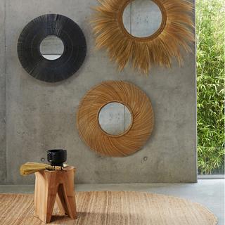 AM.PM XXL-Spiegel aus Kokosnuss ø 90 cm Tiara  