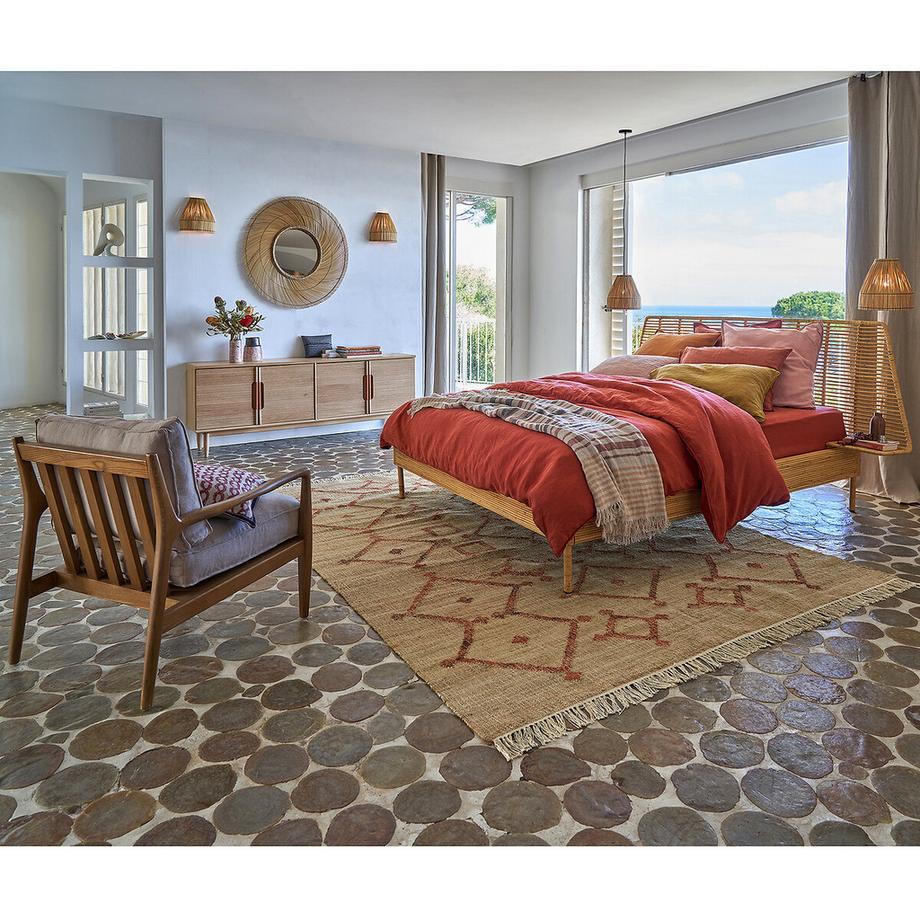 AM.PM XXL-Spiegel aus Kokosnuss ø 90 cm Tiara  