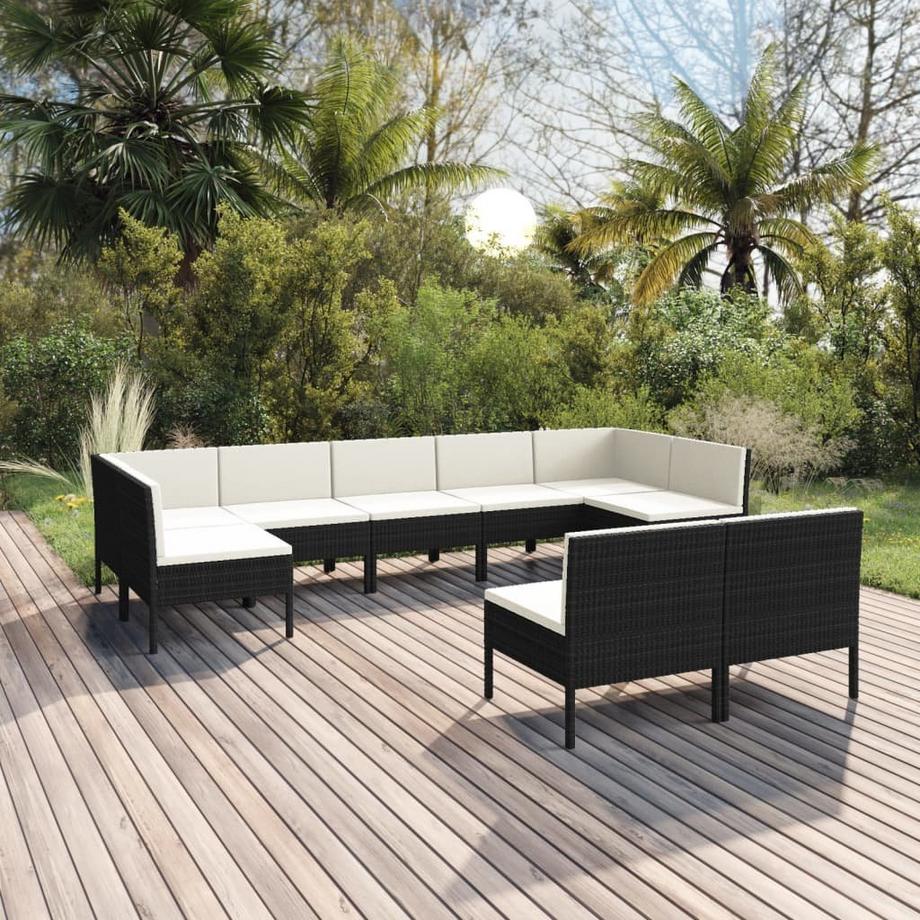 VidaXL Garten-sofagarnitur poly-rattan  