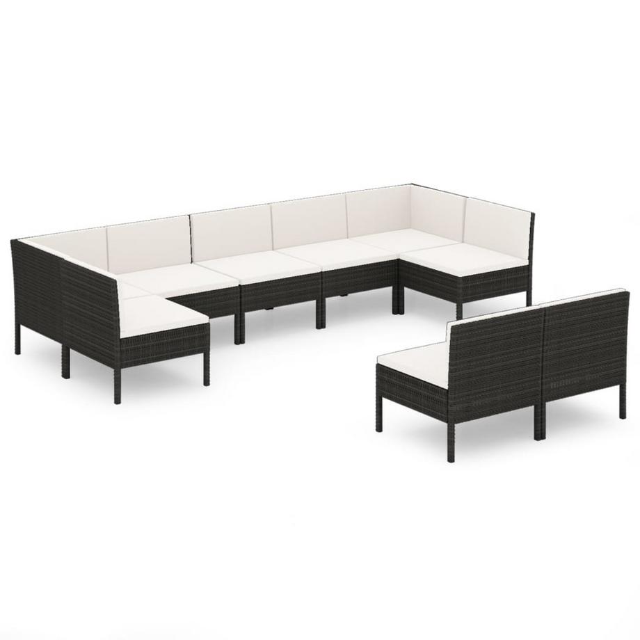 Garten-sofagarnitur poly-rattan