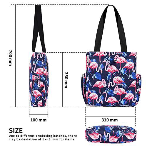 Only-bags.store Modische Flamingo Print Reissverschluss Umhängetasche  
