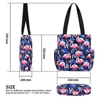 Only-bags.store Modische Flamingo Print Reissverschluss Umhängetasche  