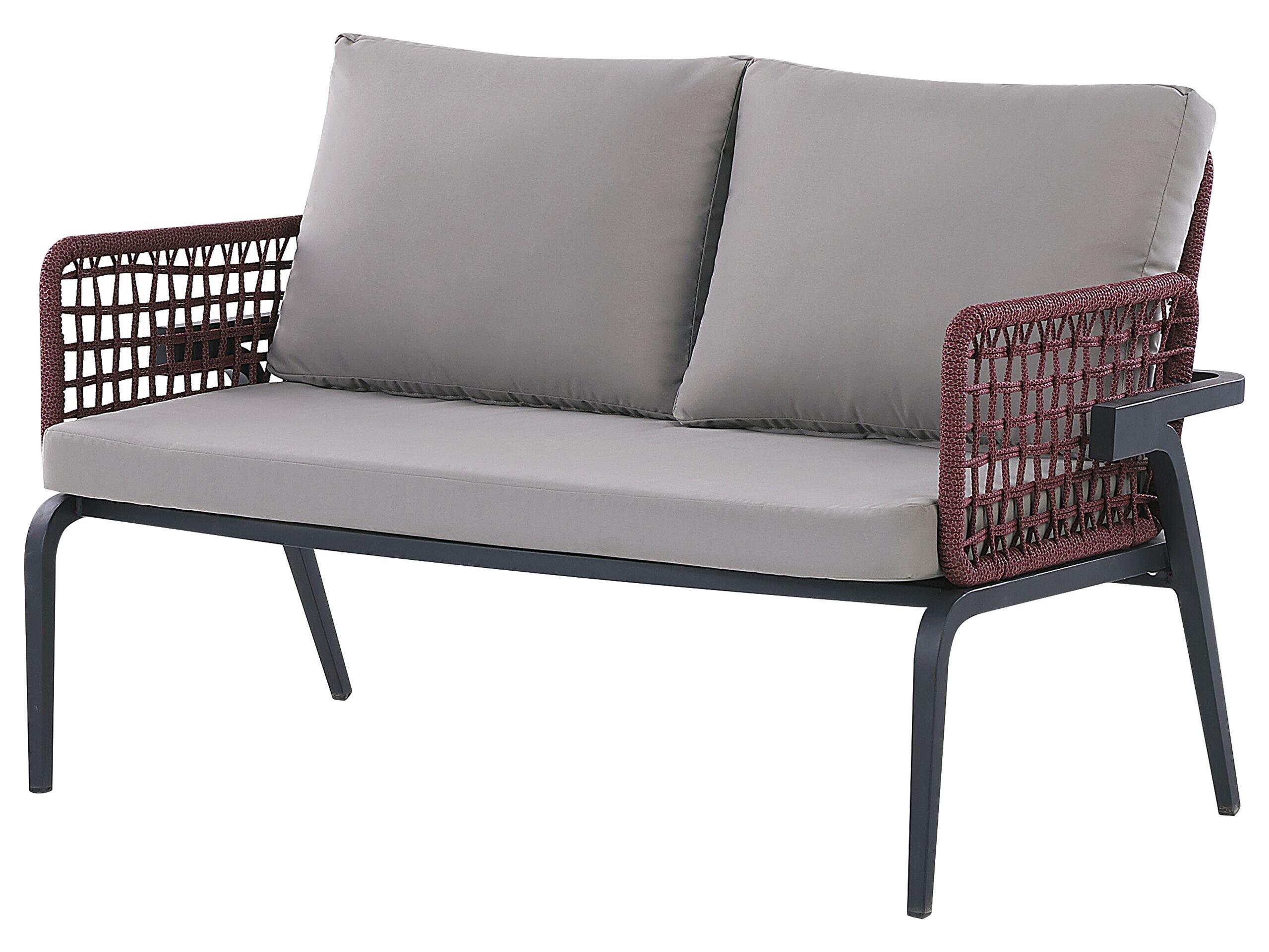 Beliani Set lounge pour jardin en Aluminium Moderne SCIACCA  