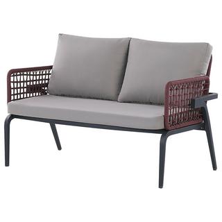 Beliani Set lounge pour jardin en Aluminium Moderne SCIACCA  