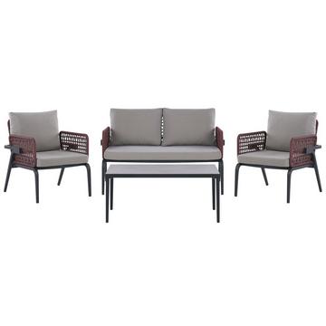 Set lounge pour jardin en Aluminium Moderne SCIACCA