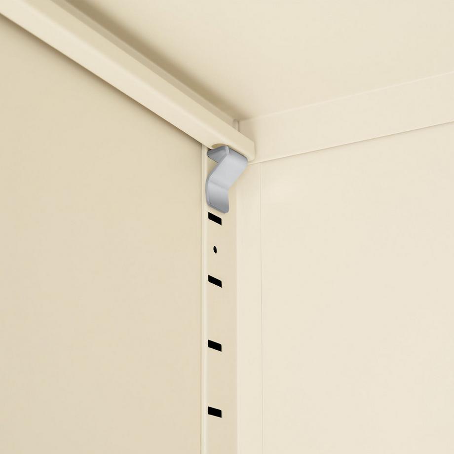Tectake Sideboard Baker, Magnetverschluss, verstellbarer Zwischenboden, einzeln abschliessbar, drei Türen  