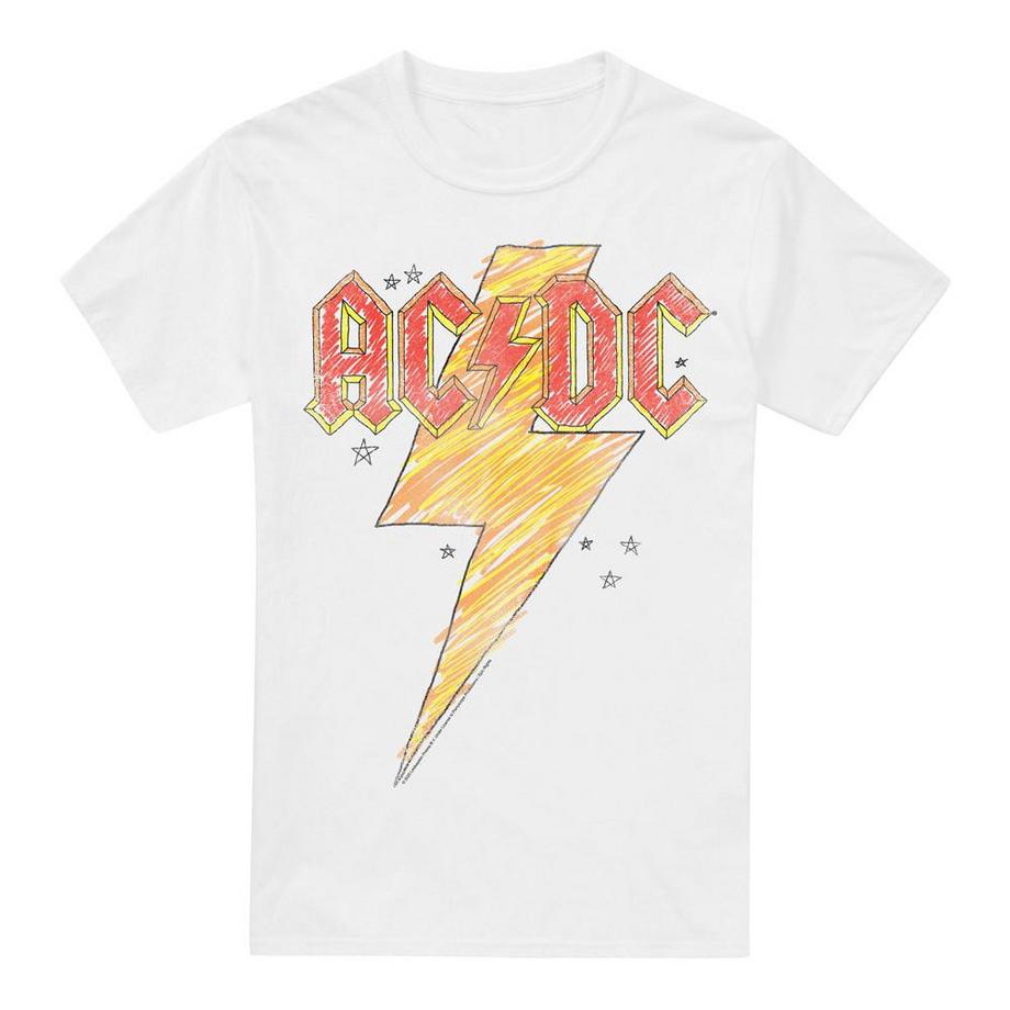 AC/DC ACDC Bedrucktes Kurzarm T-Shirt  