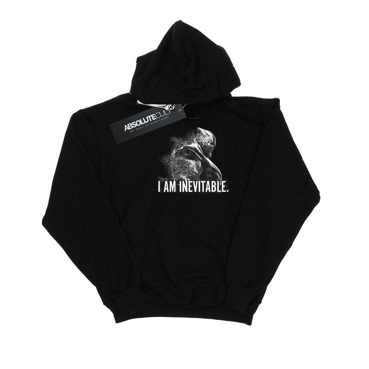 Image of Avengers Endgame I Am Inevitable Kapuzenpullover Damen Schwarz XL